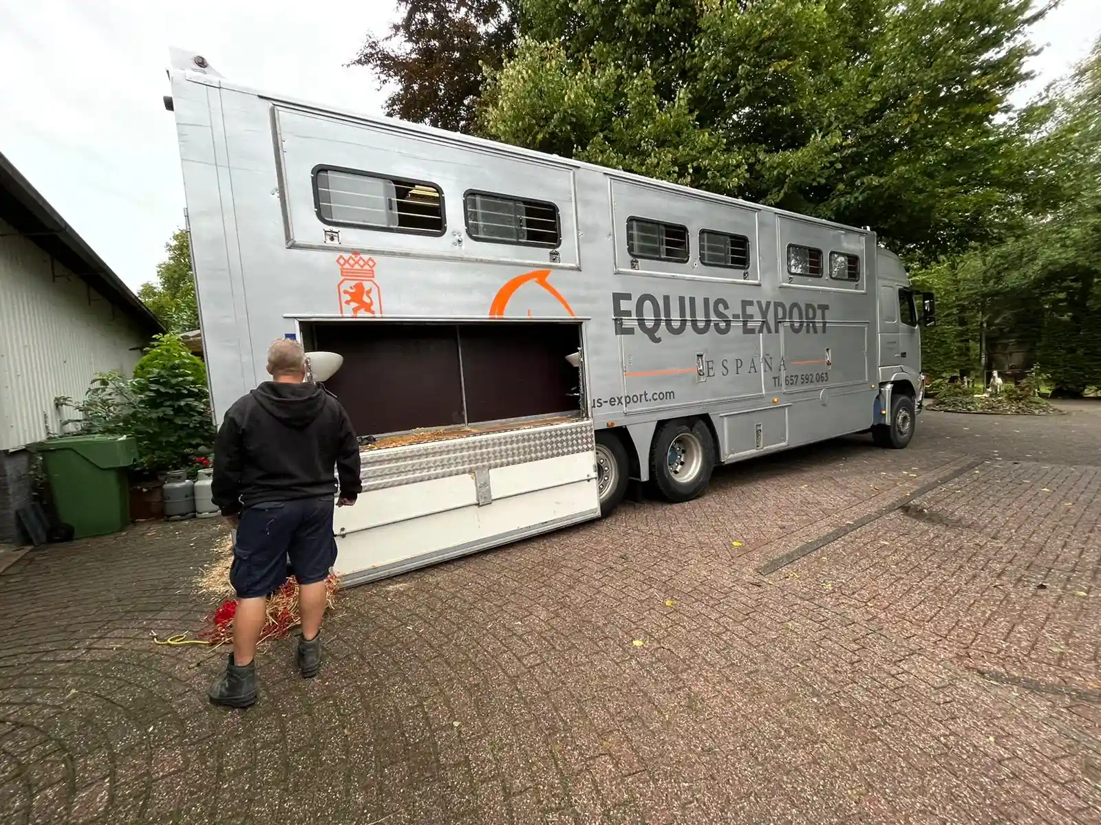 Preparativos de transporte Equus Export